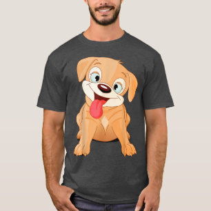 Cute Friendly Chubby Puppy Makes People Smile T-Shirt