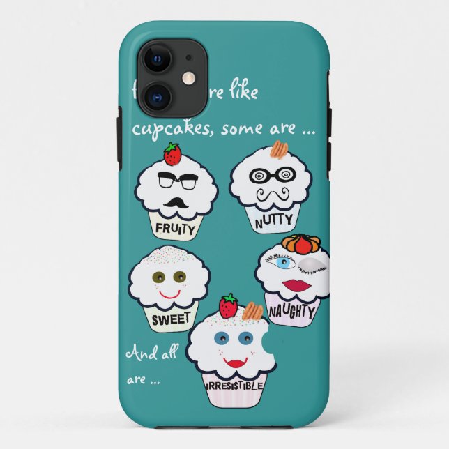Cute friends cupcakes iphone covers (Back)