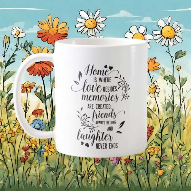 cute Friends Family word art Coffee Mug (Creator Uploaded)