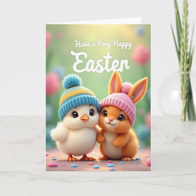 Cute Friends Springtime Card (Front)