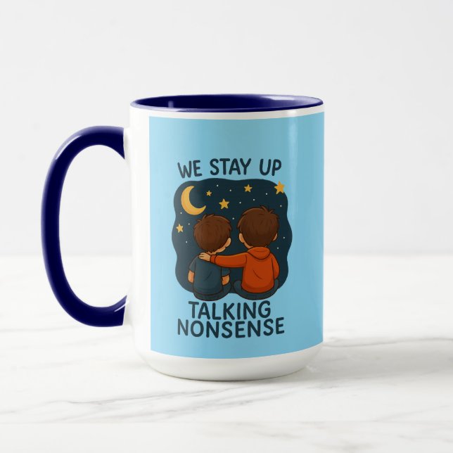 Cute Friendship Night Sky Combo Mug (Left)