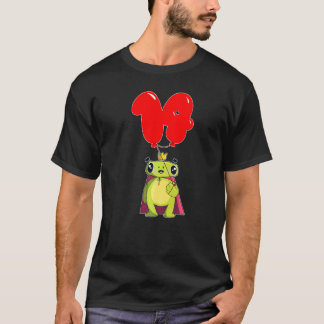 Cute Frog  14th Birthday  Kids Balloon Party T-Shirt