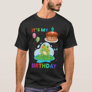 Cute Frog 1st Birthday  Frogs Animal  Graphic T-Shirt