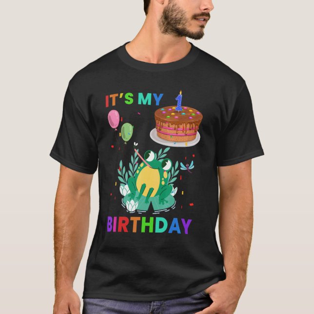 Cute Frog 2nd Birthday   Frogs Animal   Graphic T-Shirt (Front)