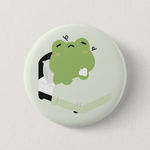 Cute Frog 6 Cm Round Badge