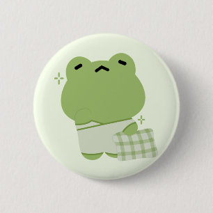 Cute Frog 6 Cm Round Badge