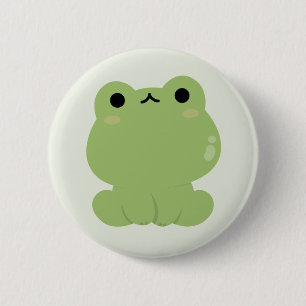 Cute Frog 6 Cm Round Badge