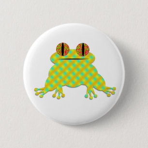 Cute Frog 6 Cm Round Badge