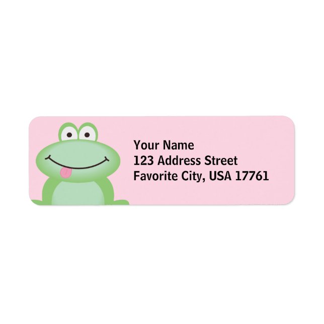 Cute Frog Address Labels (Front)