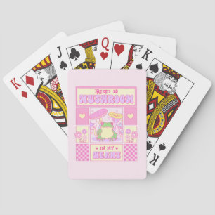 Cute Frog and Mushroom - Funny Romantic Playing Cards