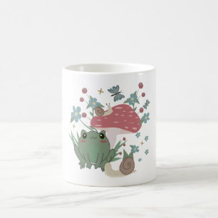 Cute Frog And Snail Coffee Mug