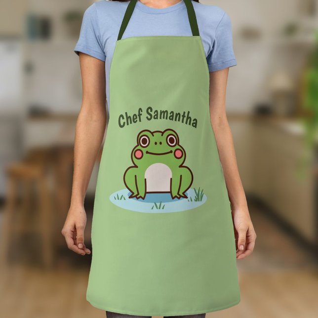 Cute Frog  Apron (Cute Frog Apron)