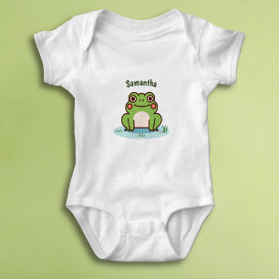 Cute Frog Baby Bodysuit
