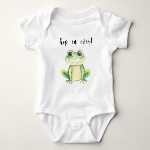 Cute Frog Baby Shower Baby Bodysuit