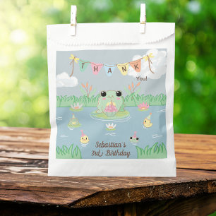 Cute Frog Birthday Party Thank You Favour Bags