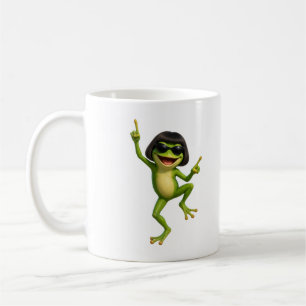 Cute Frog Bob Haircut Meme Gift Coffee Mug