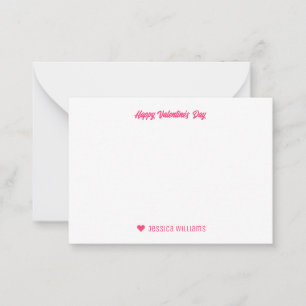 Cute Frog Cartoon Heart Pattern Valentine's Day Card