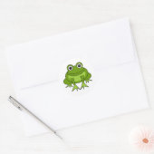 Cute Frog Cartoon - Prince in Training Classic Round Sticker (Envelope)
