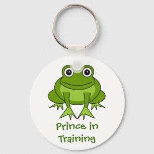 Cute Frog Cartoon - Prince in Training Key Ring