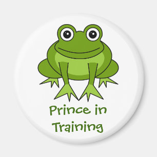 Cute Frog Cartoon - Prince in Training Magnet