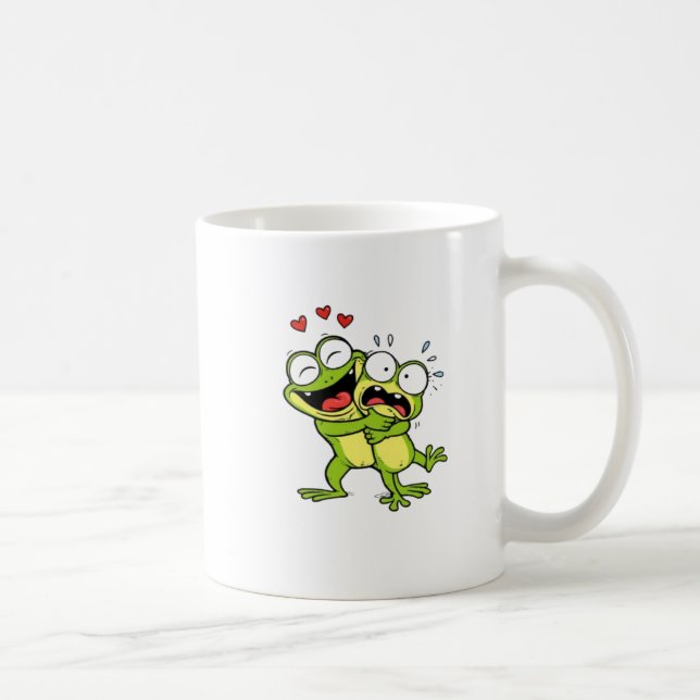 Cute Frog Couple in Love Mug (Right)