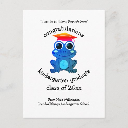 free kindergarten graduation card