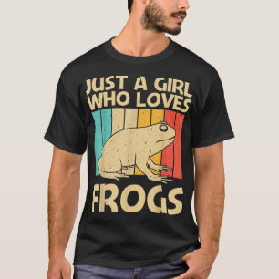 Cute Frog Design For Girls Mum Toad Catcher Pet An T-Shirt