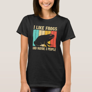 Cute Frog Design For Toad Men Women Amphibian Ani T-Shirt