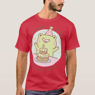 Cute Frog Didnt Froget Your Birthday Pun T-Shirt