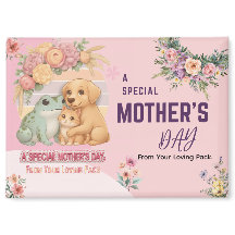 Cute Frog Dog Cat Mother’s Day Card - Special Gift