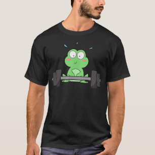 Cute Frog Exercise Deadlift Aesthetic Funny Gym To T-Shirt