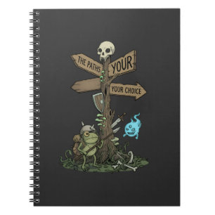 Cute Frog Fantasy Warrior Notebook