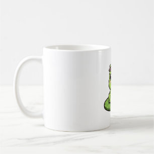 Cute Frog Flower Crown Kawaii Pond Sticker Art Coffee Mug