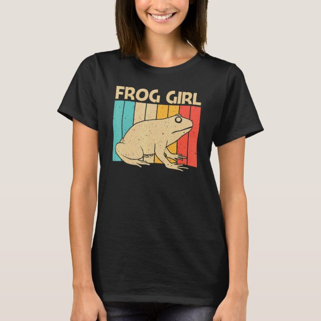 Cute Frog For Girls Mum Toad Catcher Pet Animal  T-Shirt (Front)