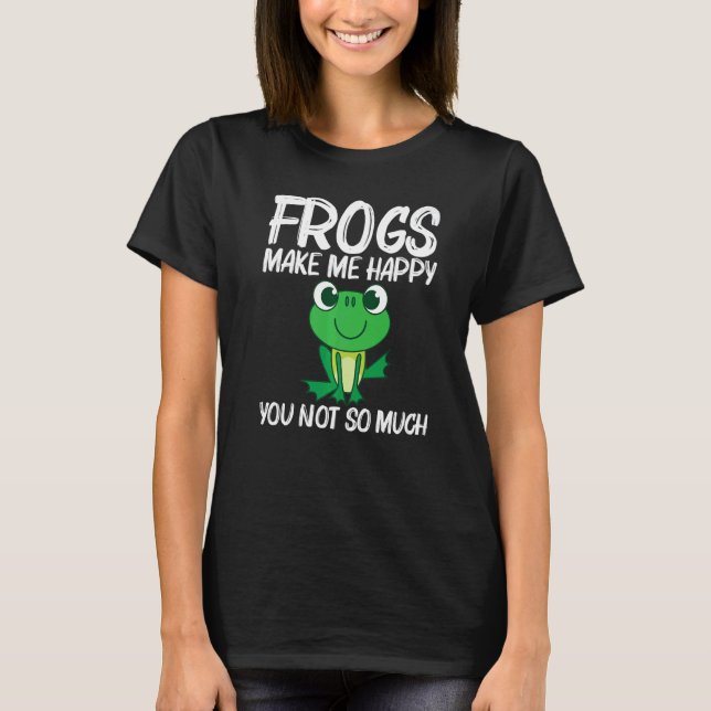 Cute Frog For Men Women Forest Zoo Pet Animal Catc T-Shirt (Front)