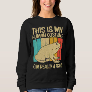 Cute Frog For Men Women Toad Catcher Pet Animal Sweatshirt
