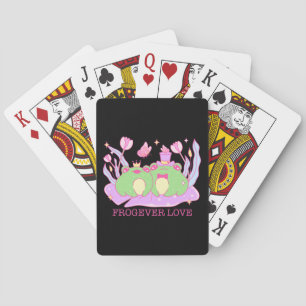 Cute Frog - Frogever Love Playing Cards
