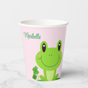 Cute Frog Girl Room Paper Cups