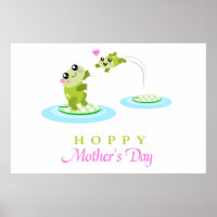 Cute Frog Hoppy Happy Mother's Day