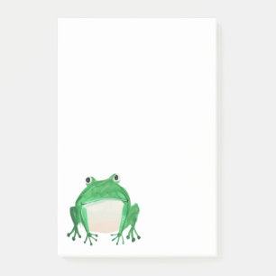 Cute frog illustration post-it notes