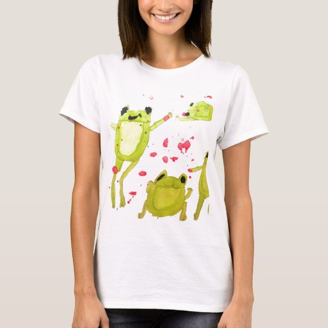 Cute frog illustration T-Shirt (Front)