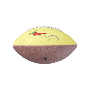 Cute frog in a red sock jumping cartoon football
