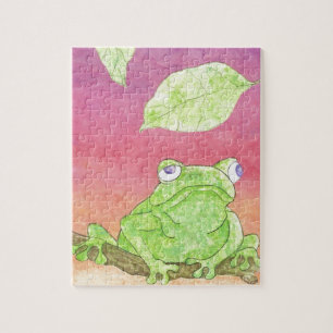 cute frog jigsaw puzzle