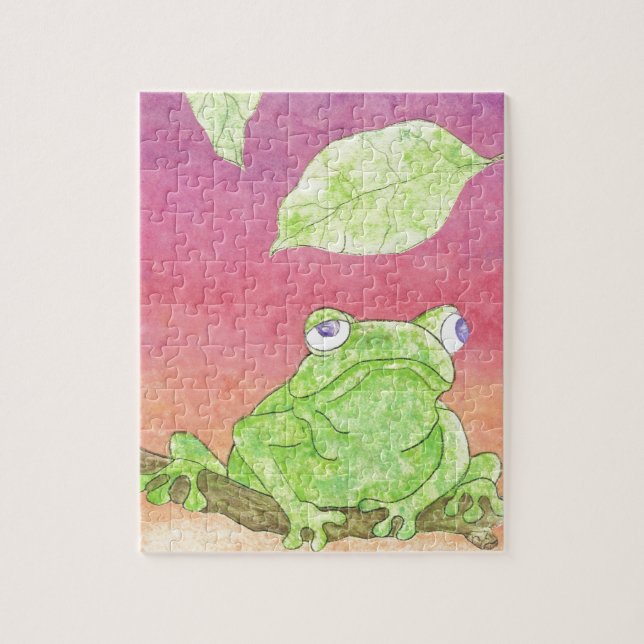 cute frog jigsaw puzzle (Vertical)