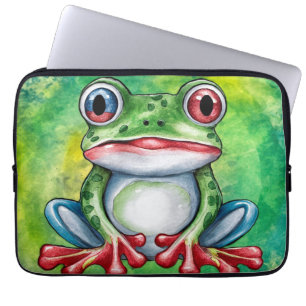 Cute Frog Laptop Sleeve