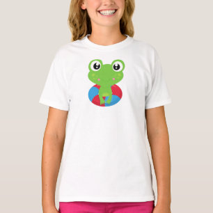 Cute Frog, Little Frog, Green Frog, Swim Ring T-Shirt