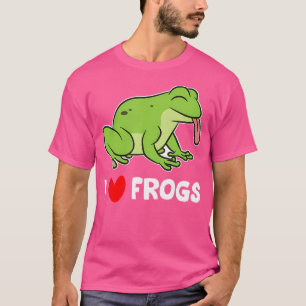 Cute Frog Lover I Love Frogs T-Shirt