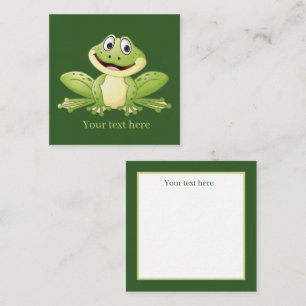 cute frog lovers add sentiment Note Card