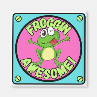 Cute Frog Magnet Froggin Awesome Animal Gifts