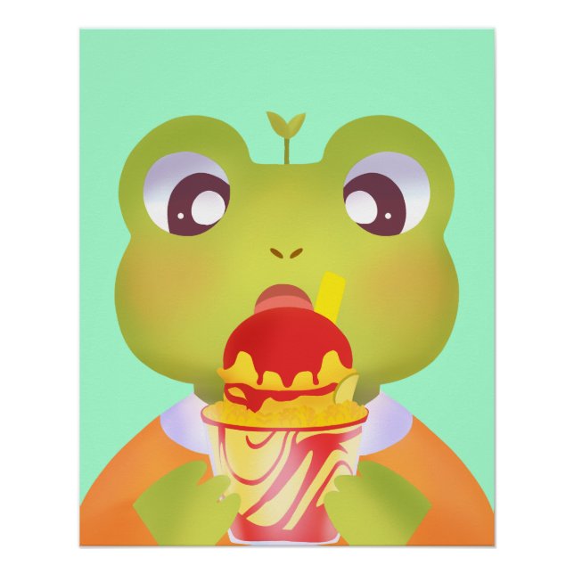 Cute Frog Mangoneadas Poster (Front)